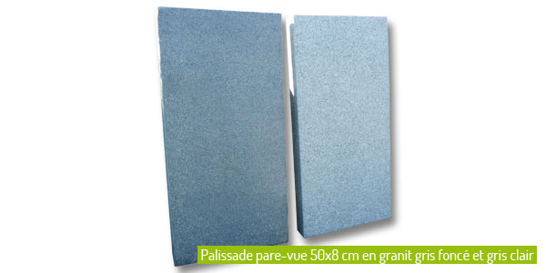 Les palissades et les pare-vue en granit