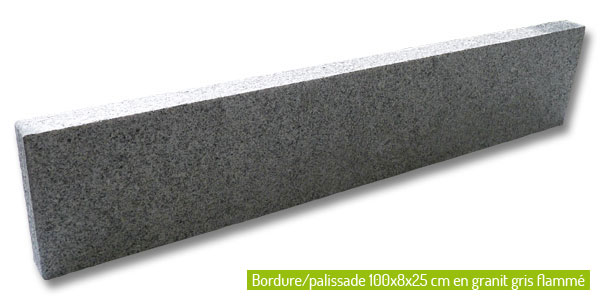 Les bordurettes en granit